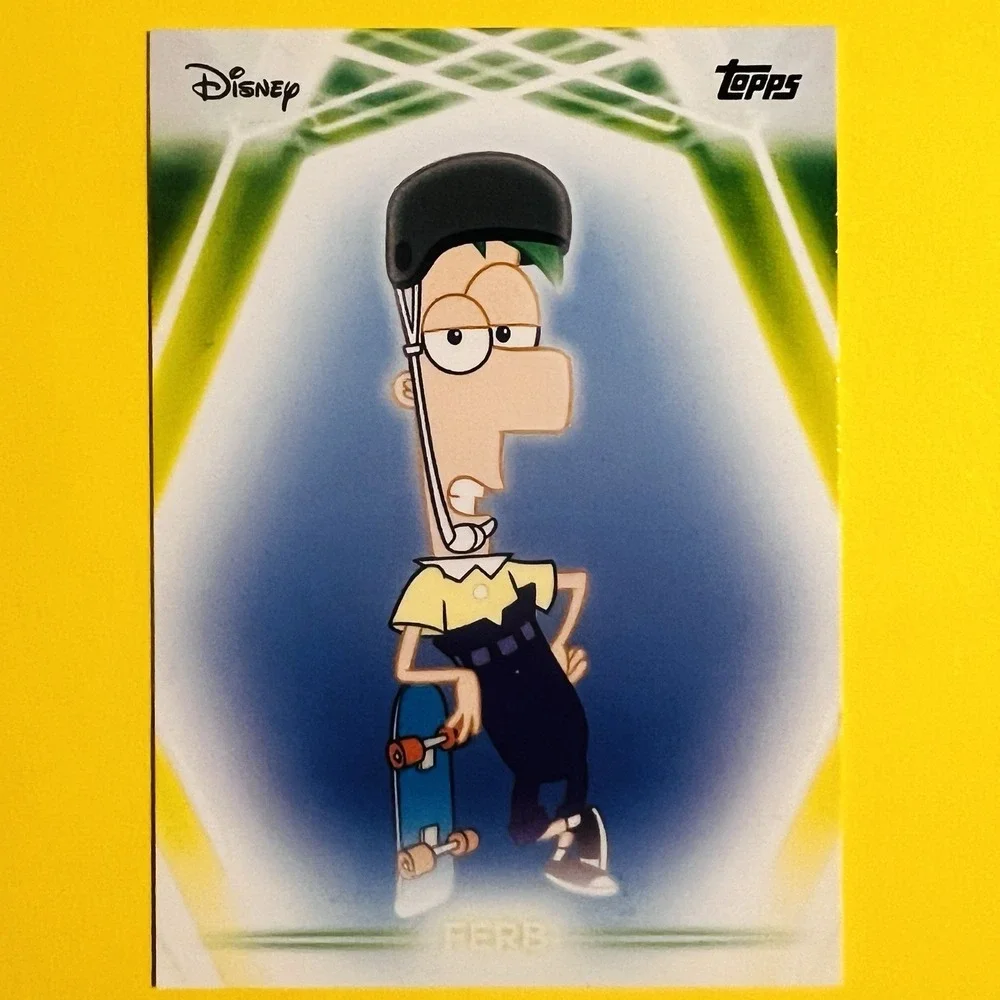2026 Topps Disney Neon Ferb #2 Phineas and Ferb Base Card